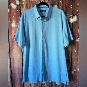 Men's Light Blue Casual Button Down Shirt